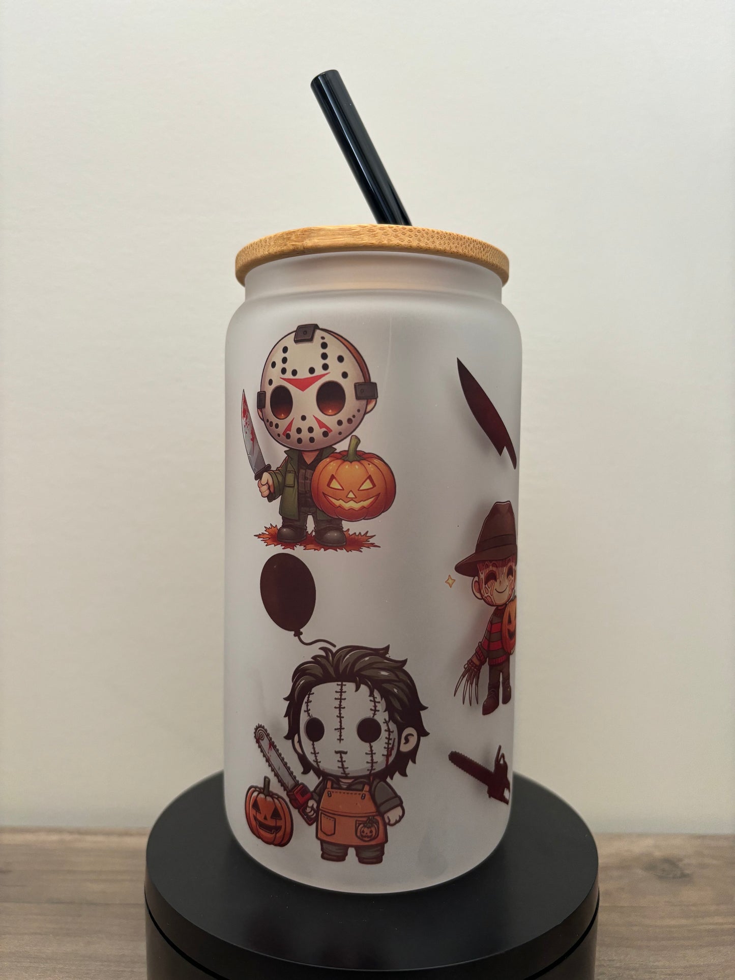 Cute Killers 16oz Frosted Glass Cup