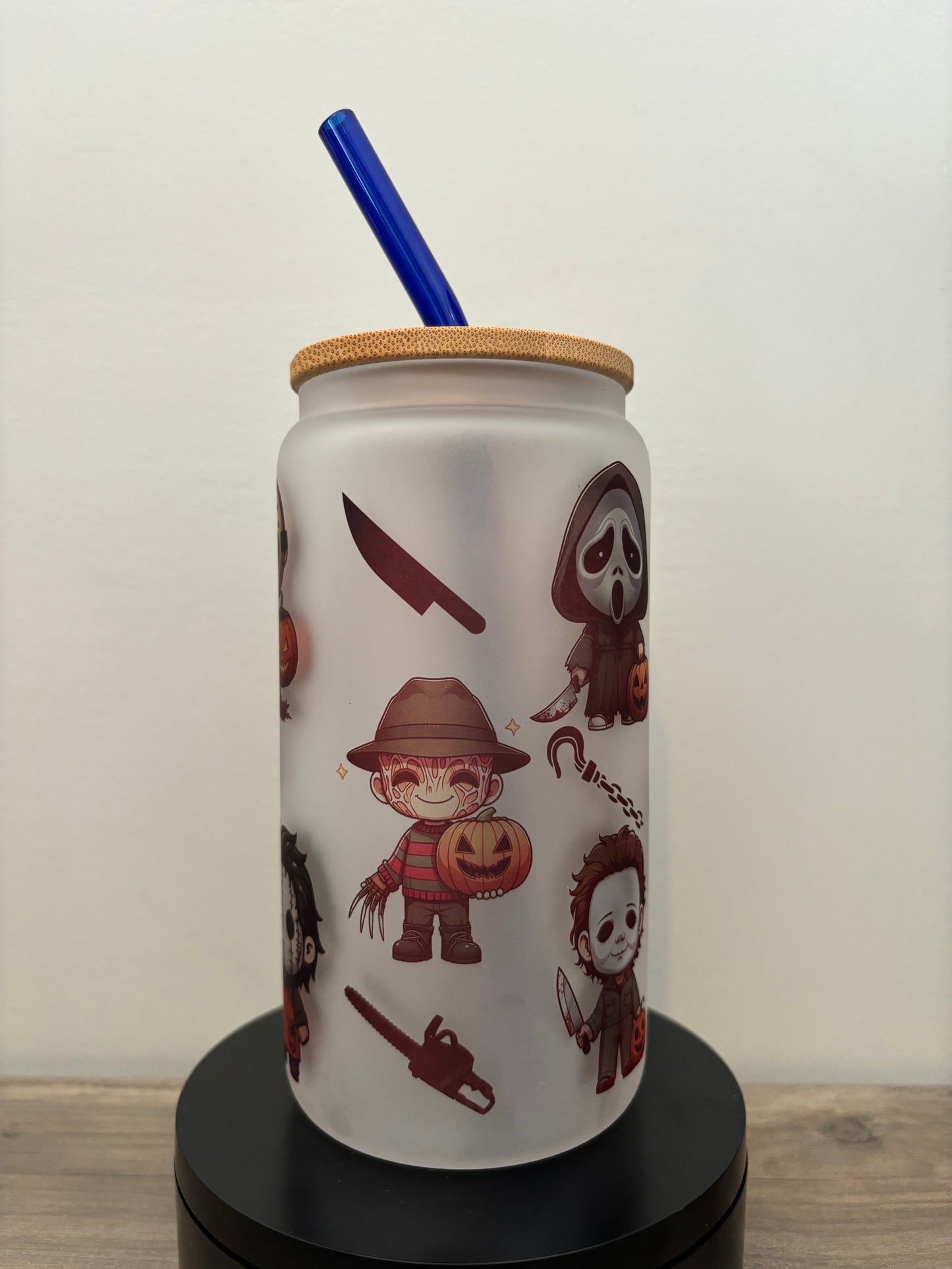 Cute Killers 16oz Frosted Glass Cup