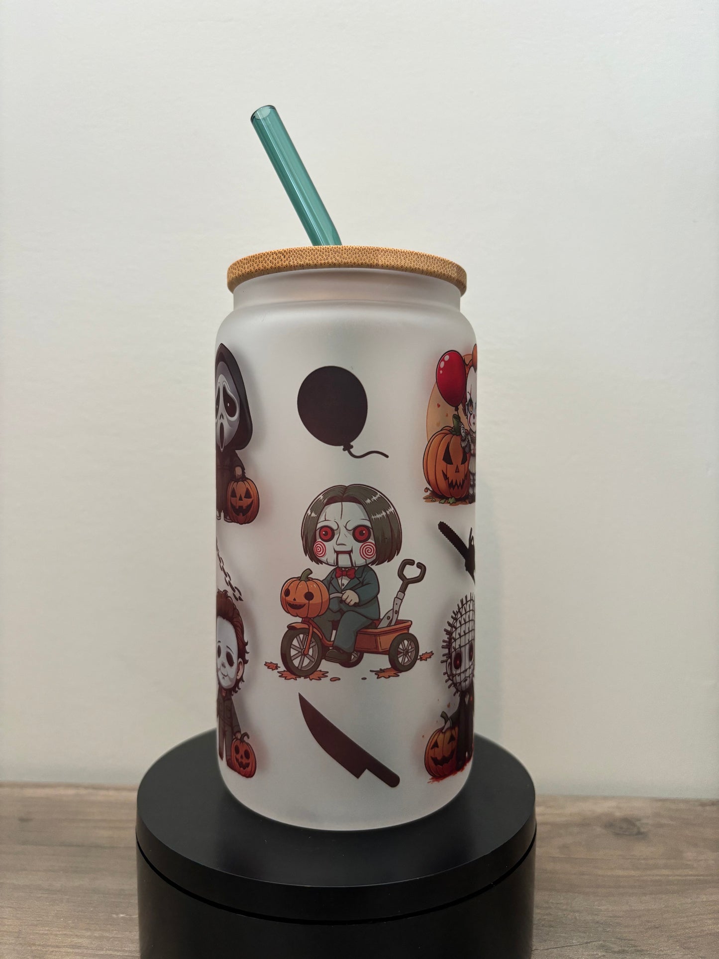 Cute Killers 16oz Frosted Glass Cup