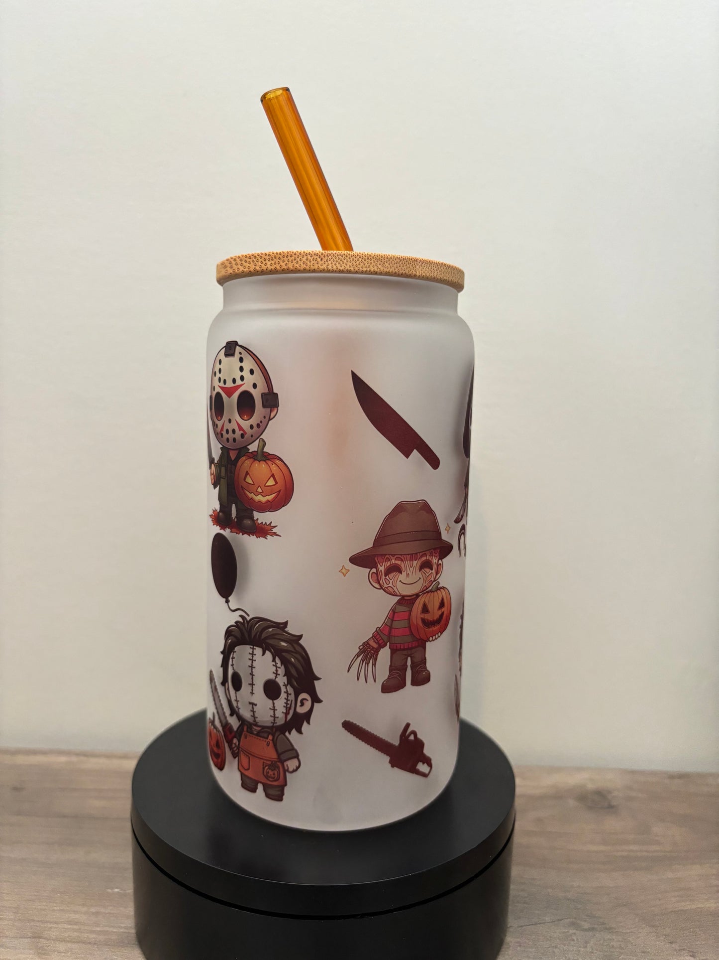 Cute Killers 16oz Frosted Glass Cup