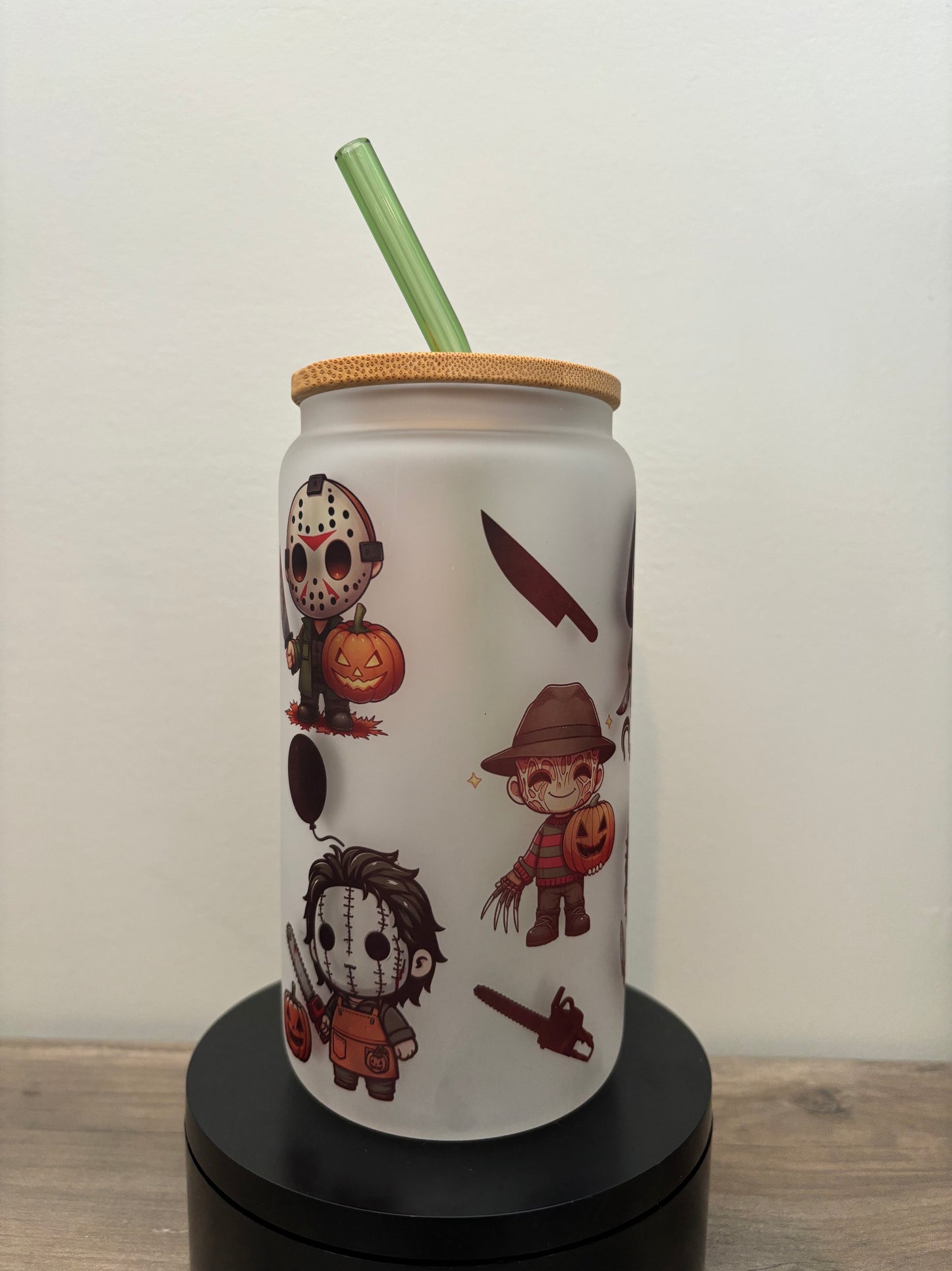 Cute Killers 16oz Frosted Glass Cup
