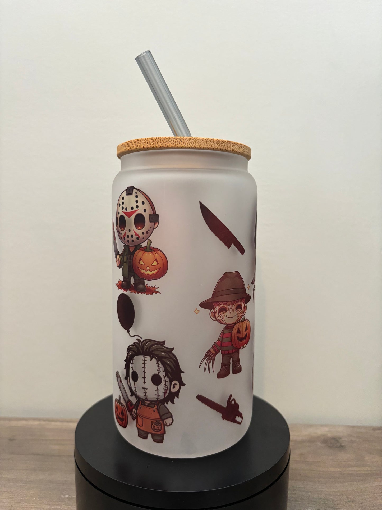 Cute Killers 16oz Frosted Glass Cup