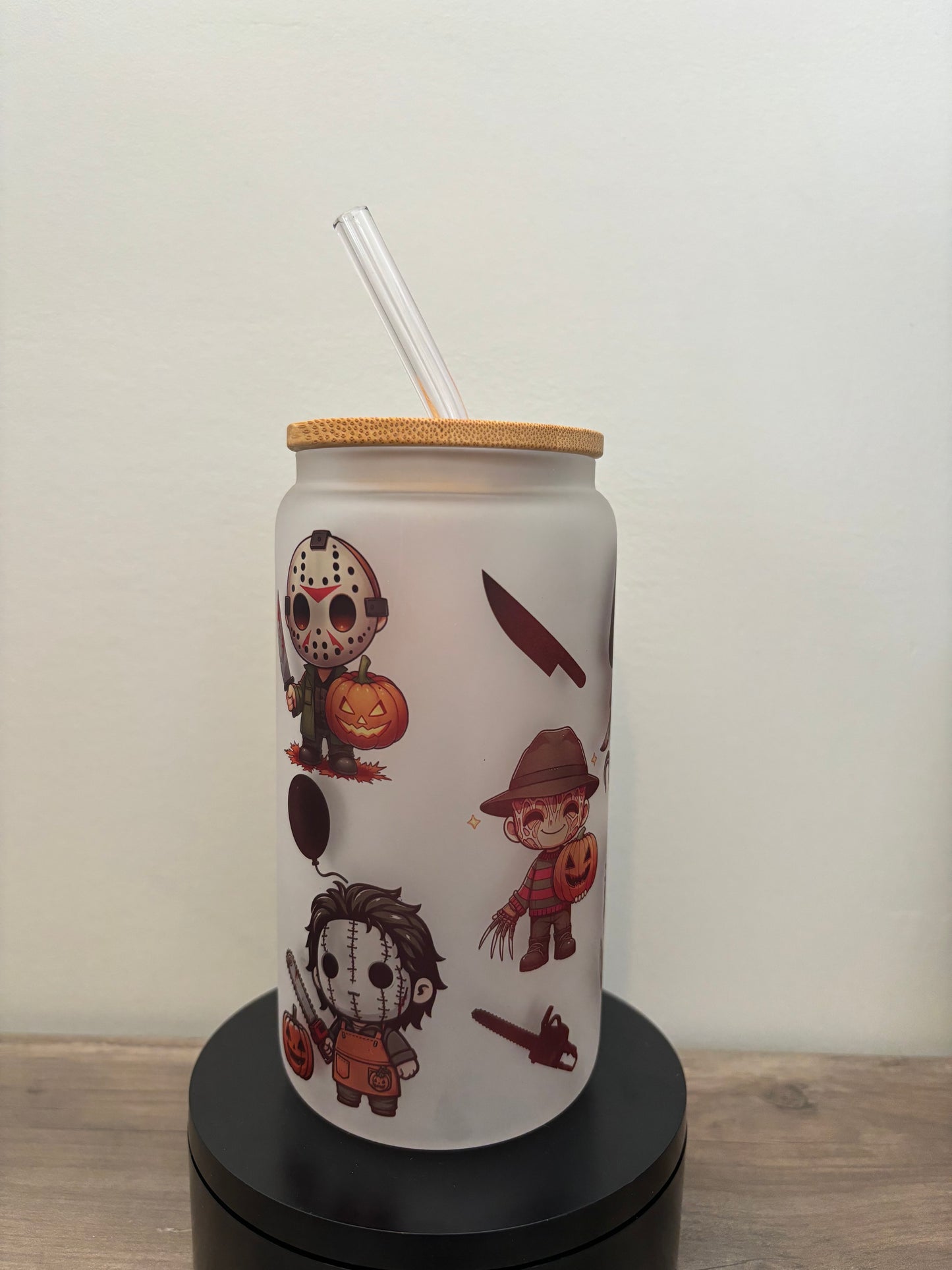 Cute Killers 16oz Frosted Glass Cup