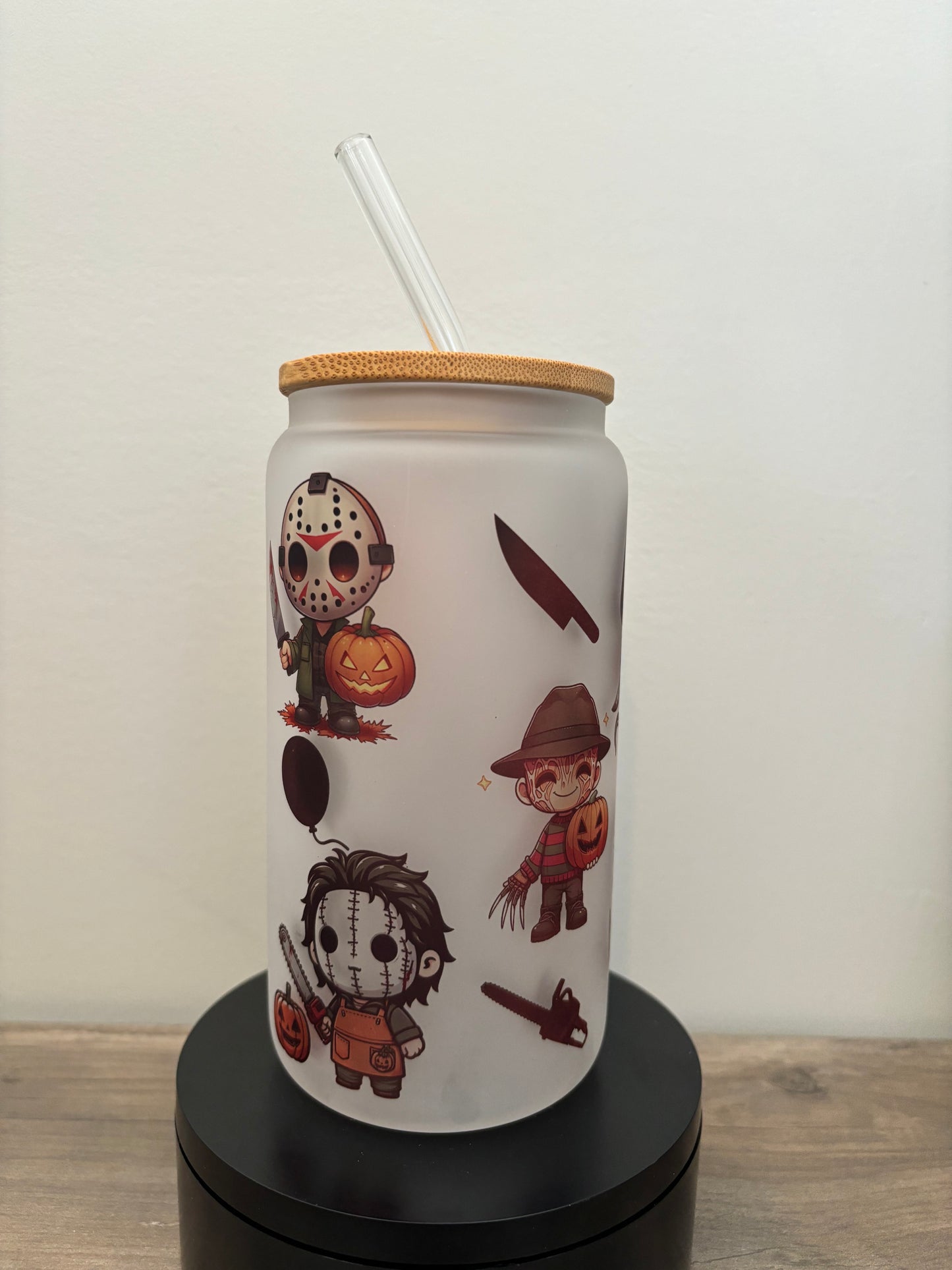 Cute Killers 16oz Frosted Glass Cup