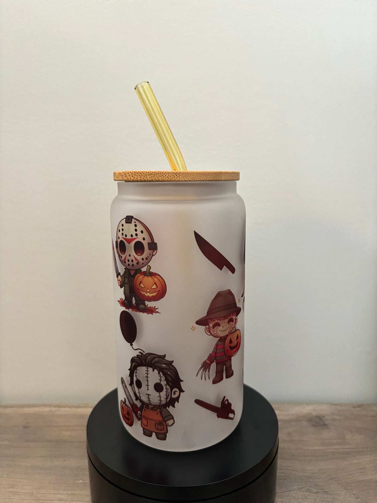 Cute Killers 16oz Frosted Glass Cup