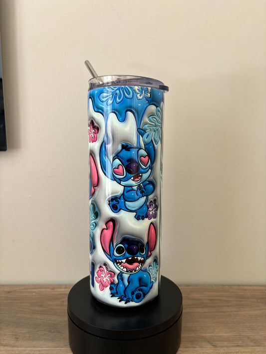 Stitch 3D 20oz Skinny Tumbler