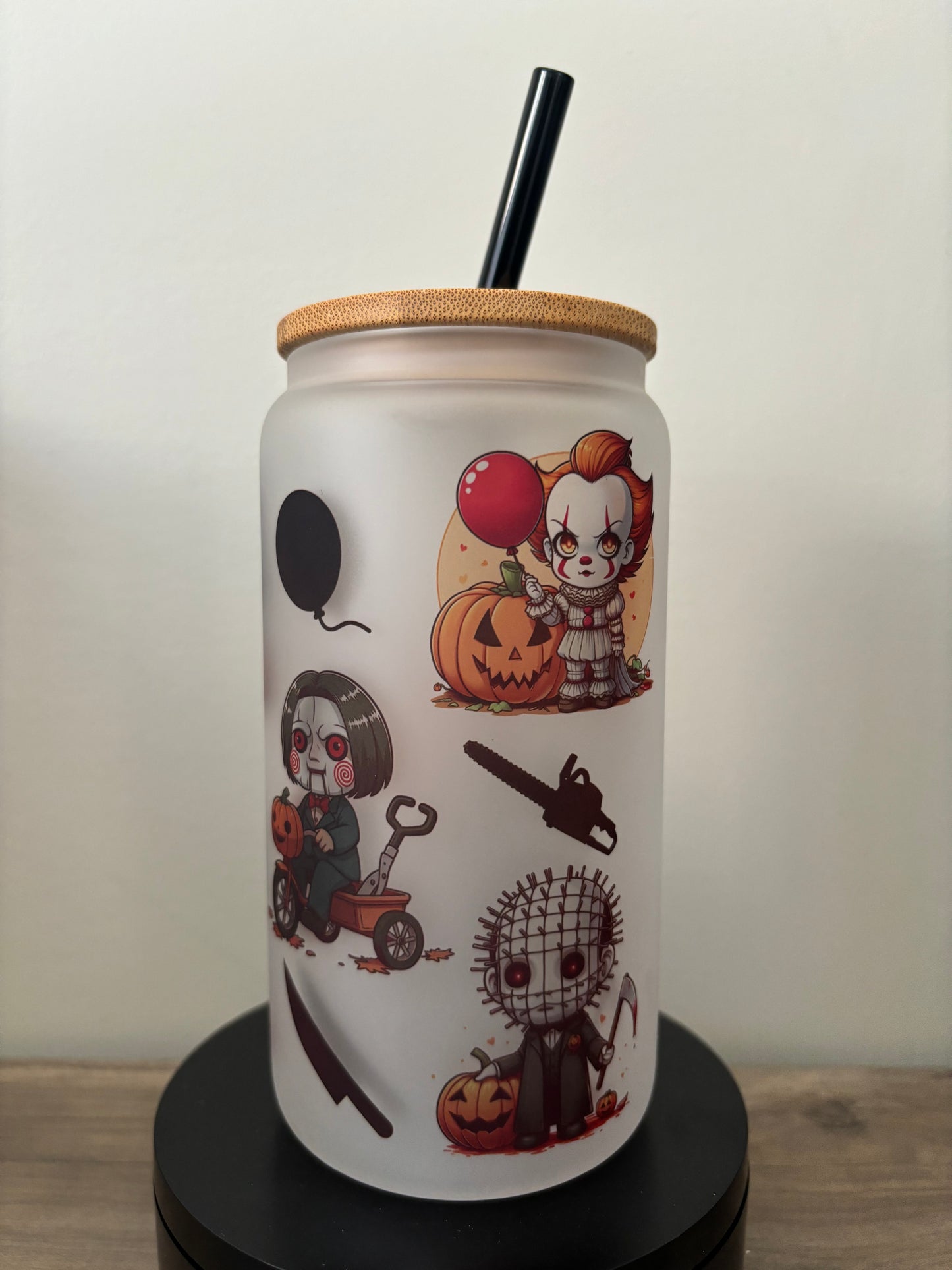 Cute Killers 16oz Frosted Glass Cup