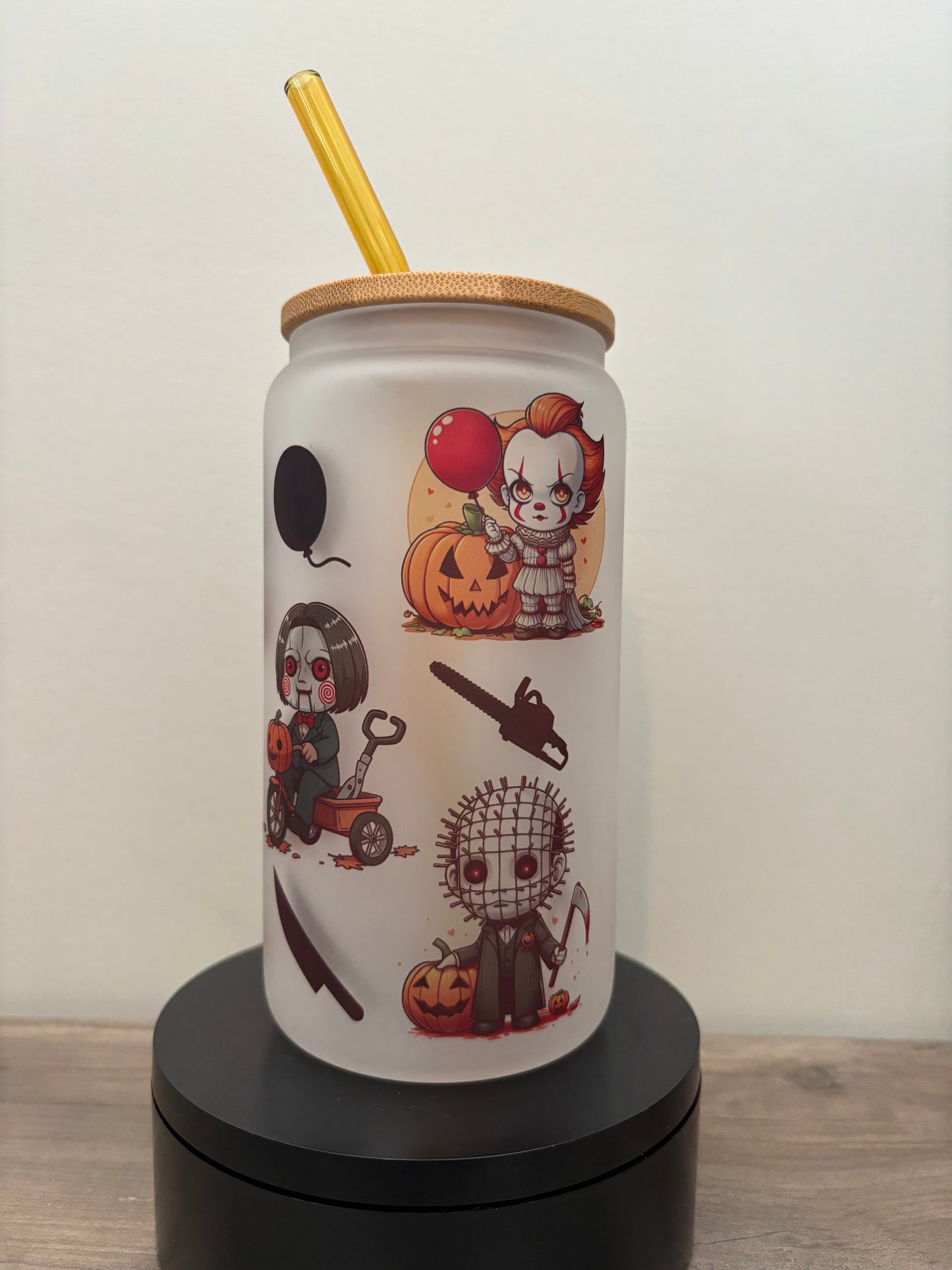 Cute Killers 16oz Frosted Glass Cup
