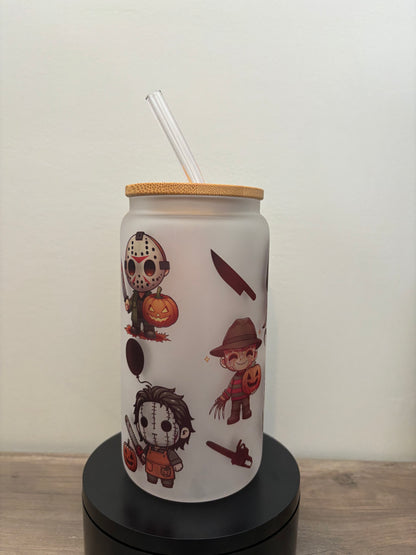 Cute Killers 16oz Frosted Glass Cup
