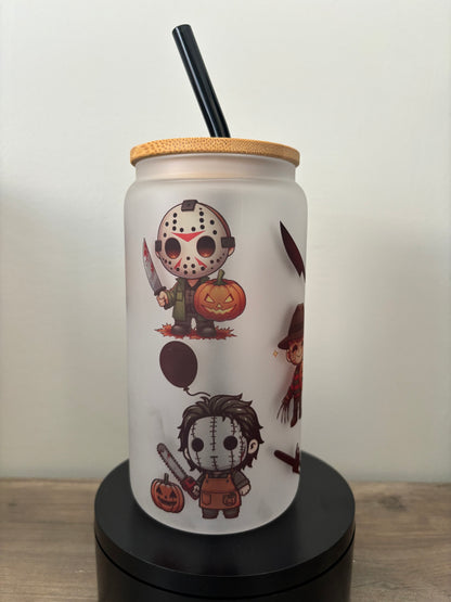 Cute Killers 16oz Frosted Glass Cup
